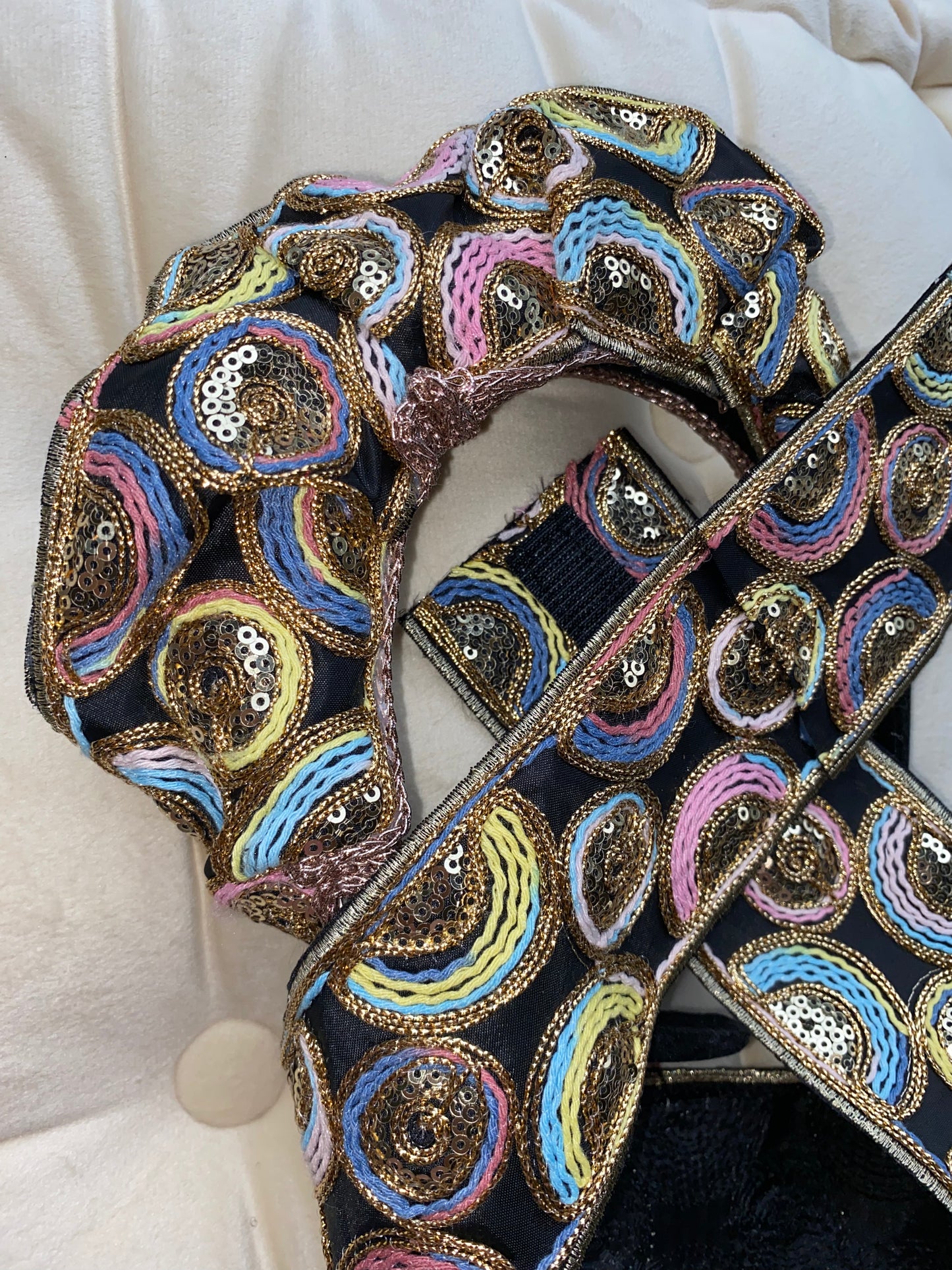 Multi-Color Sequin Headband Pair